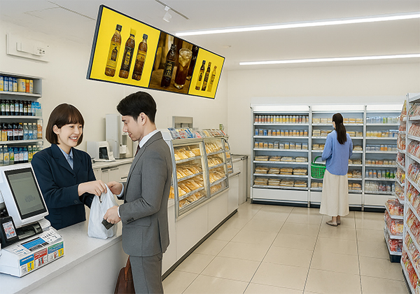コンビニ店内の様子